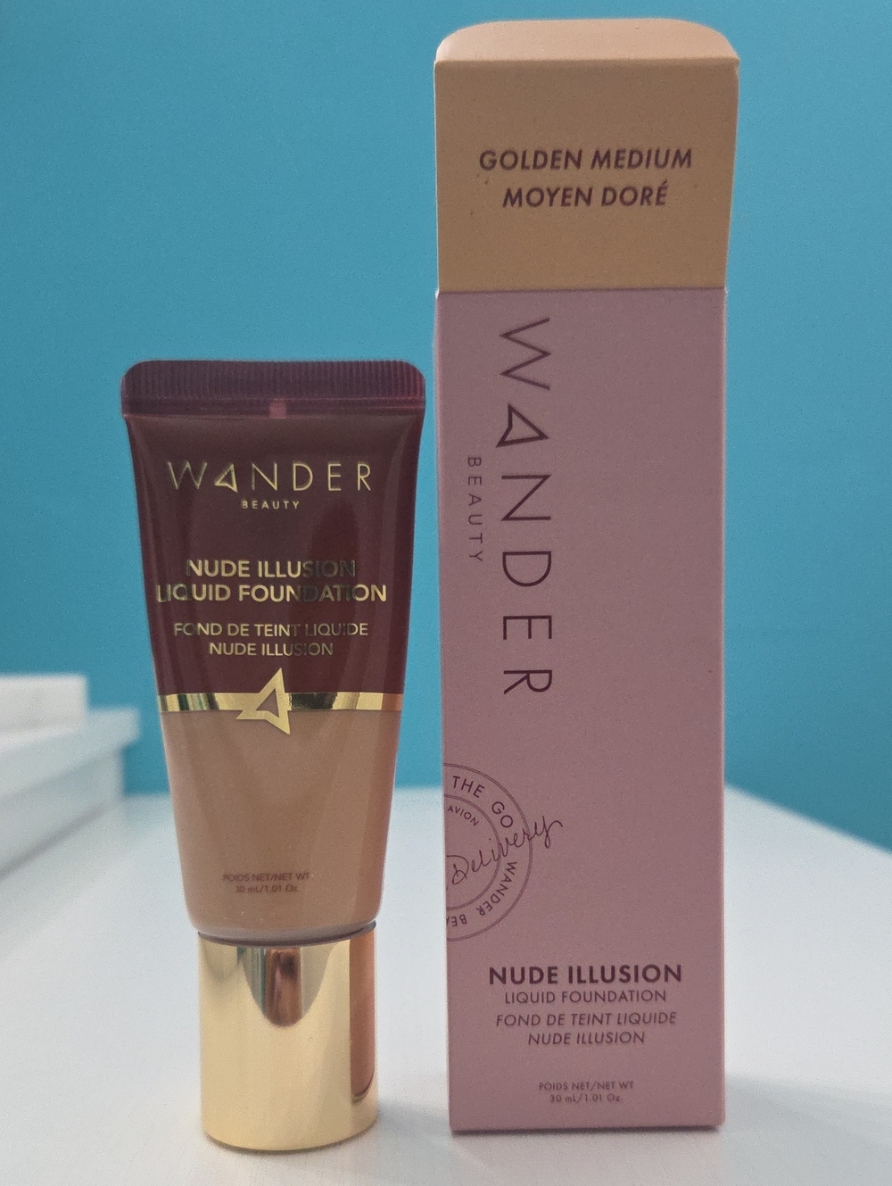 Wander Beauty Nude Illusion Liquid Foundation - Golden Medium